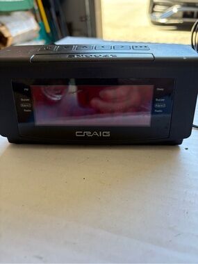 Craig Black Digital Alarm Clock Radio with Dual Alarm